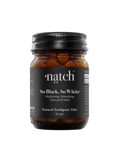 Natch | So Black, So White, Toothpaste Tablets