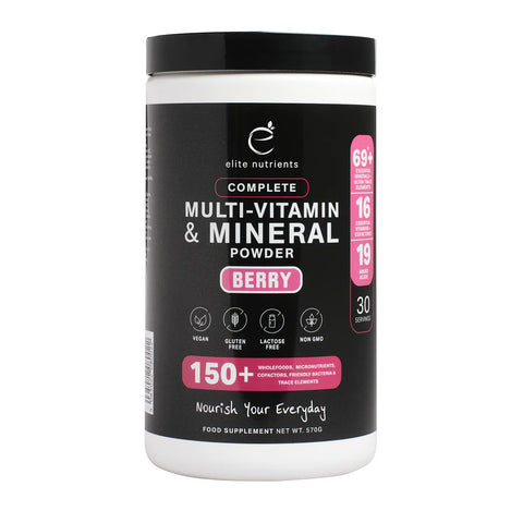 Elite Nutrients | Vitamin & Mineral Powder Berry