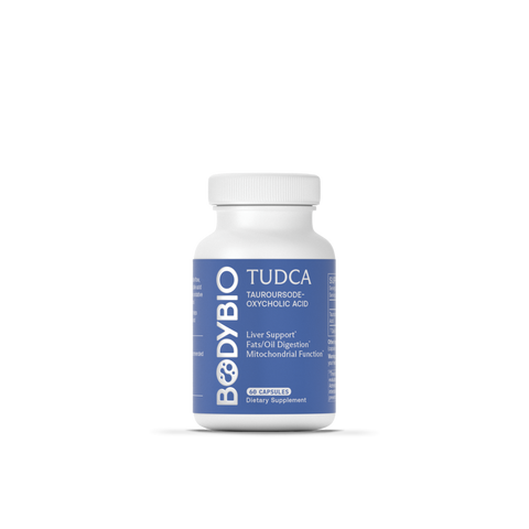 BodyBio TUDCA 60 capsules, front of pack