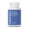 BodyBio Sodium Butyrate 100 capsules, front of pack