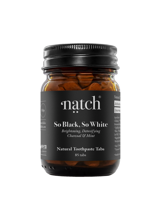 Natch | So Black, So White, Toothpaste Tablets