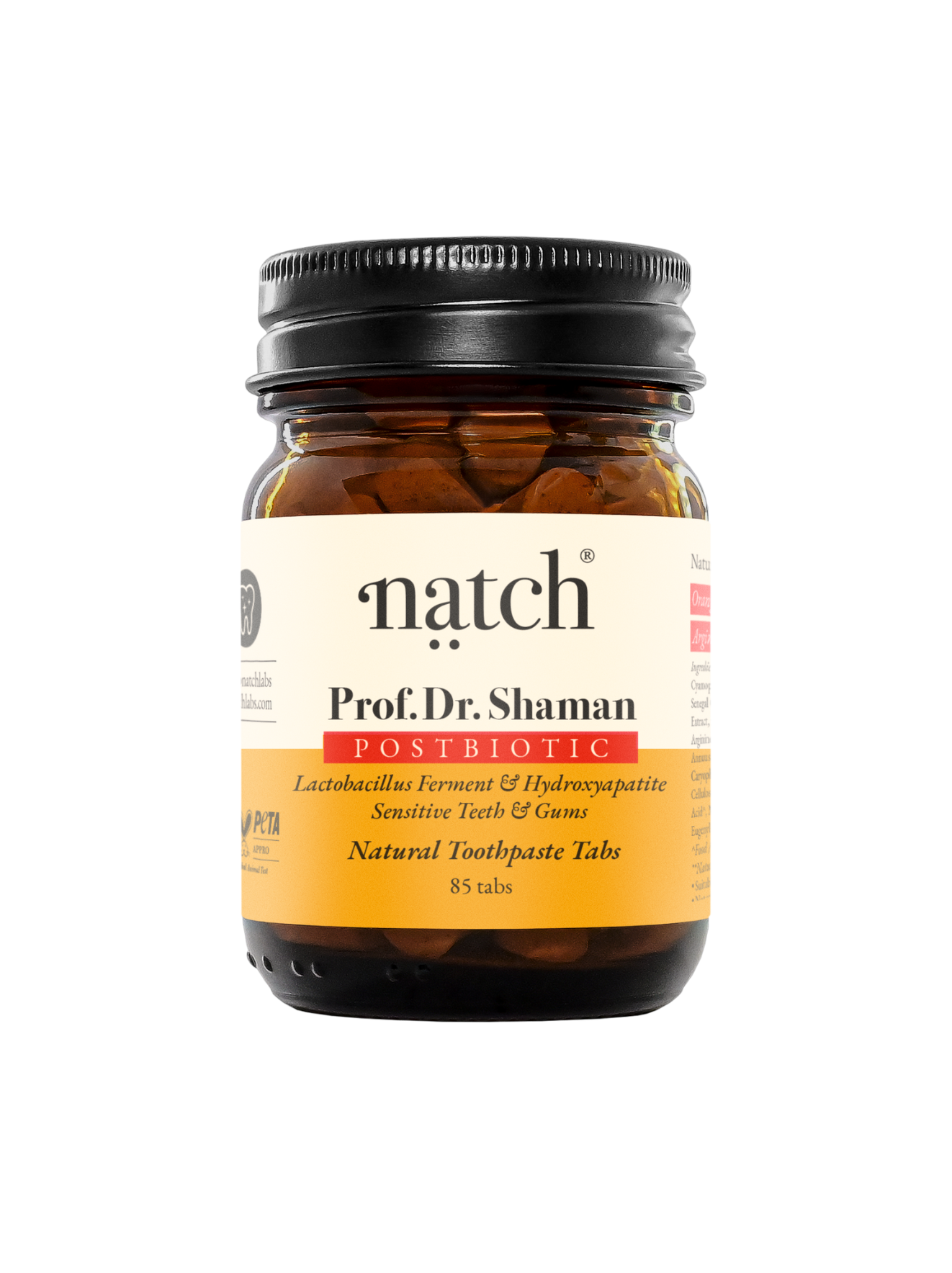 Natch | Prof. Dr. Shaman Postbiotic Toothpaste Tablets