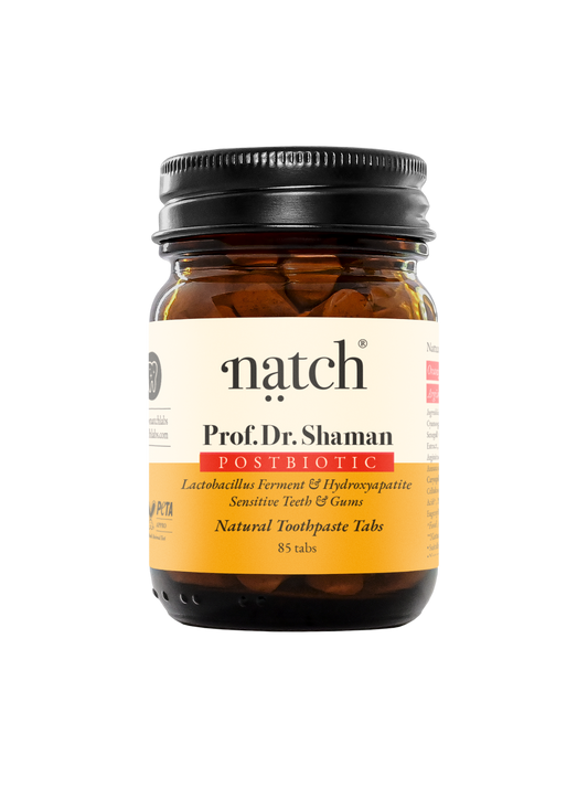 Natch | Prof. Dr. Shaman Postbiotic Toothpaste Tablets
