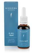 Biogena Vitamin D3 & K2 liquid 22.5 ml, front of pack